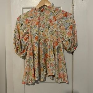 Women’s Entro Floral High Neck Top